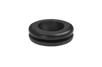 633-04010-hv1401-pvc-fr-bk HellermannTyton HV Black PVC 9.5mm Cable Grommet for Maximum of 5mm Cable Dia. 633-04010 HV1401-PVC-FR-BK