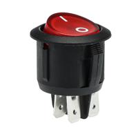 119-700 RS PRO Illuminated DPST, Off-None-On Rocker Switch Panel Mount