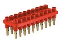 639358-22 Staubli Straight PCB Socket, 20-Contact, 2-Row, 12mm Pitch, Solder Termination