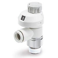 as3201fs-03-10s SMC AS3 Series Threaded Pneumatic Silencer & Exhaust Restrictor Function Fitting, R 3/8 Inlet Port, 10mm Tube Inlet