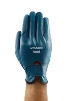 7112080 Ansell 71-120 Blue Nitrile Work Gloves, Size 8, Nitrile Coating