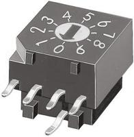 drr3010 KNITTER-SWITCH 10 Way Through Hole DIP Switch, Rotary Flush Actuator