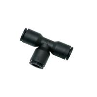 3104-08-04 Legris LF 3000 Series Tee Tube-to-Tube Adaptor, Push In 8 mm to Push In 4 mm, Tube-to-Tube Connection Style, 3104 08 04