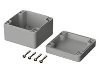 02210094 Bopla Euromas Series Light Grey Polycarbonate V0 Enclosure, IP66, IK07, Light Grey Lid, 82 x 80 x 55mm