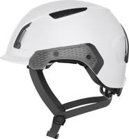 99775 ABUS SPECTOR White Safety Helmet with Chin Strap, AdjustableVentilated