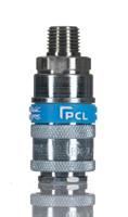 ac21cm PCL Steel Female Pneumatic Quick Connect Coupling, R 1/4 Male Threaded
