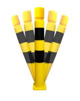 204-1814 RS PRO Black, Yellow Shape Memory Industrial Post 80mm 80mm