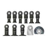 48906090 Milwaukee 11-Piece Multitool Blade Set for use with Multitool