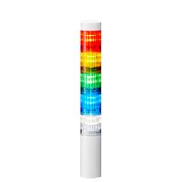 lr4-502wjnw-rygbc Patlite LR4 Series Coloured Signal Tower, 5 Lights, 24 V dc, Direct Mount