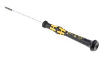 05030105001 Wera Slotted Precision Screwdriver, 3 mm Tip, 80 mm Blade, 177 mm Overall