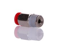 c01250418 Norgren, Push In 4 mm to R 1/8, Threaded-to-Tube Connection Style