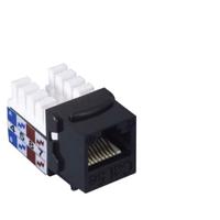 mjs110c5e-blk L-Com MJS, Cat5e RJ45 1 Port Modular Connector