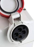 5683286-rw Scame, ADVANCE 2 IP67 Red Wall Mount 3P + E RCD Industrial Power Connector Socket, Rated At 32A, 415 V