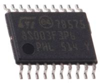 stm8s003f3p6 STMicroelectronics STM8S003F3P6, 8 bit STM8, STM8S003F3 Microcontroller, 20 MHz, 8kB FLASH, 20-Pin TSSOP