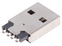 629004113921 Wurth Elektronik Right Angle, SMT, Plug- Single Port Type A 2.0 USB Connector