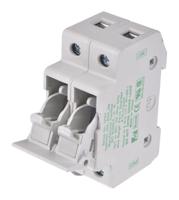 lphv0002z Littelfuse 30A Rail Mount Fuse Holder for 10 x 38mm Fuse, 2P, 1kV