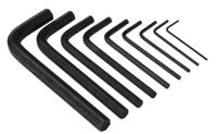82hjp9a Facom 9 piece L Shape Metric Hex Key Set, 1.5 - 2 - 2.5 - 3 - 4 - 5 - 6 - 8 - 10mm