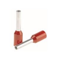 06490015000 SES Sterling, PLIO Insulated Crimp Bootlace Ferrule, 8mm Pin Length, 1.8mm Pin Diameter, 1mm² Wire Size, Red