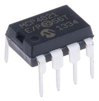 mcp4821-ep Microchip, DAC 12 bit- 12LSB Serial (SPI), 8-Pin PDIP