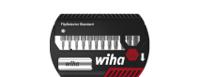 39037 Wiha Electric Bit Set 11 Pieces, Pozidriv, Slotted