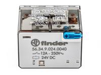 563490240040 Finder Plug In Power Relay, 24V dc Coil, 12A Switching Current, 4PDT