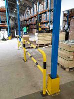 204-1773 RS PRO Black & Yellow Steel Protection Barrier