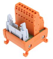 665-9651 RS PRO 14-Contact Male Interface Module, Flat Ribbon Cable Connector, DIN Rail Mount, 1A
