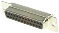 mhdm25ss MH Connectors MHDM 25 Way Cable Mount D-sub Connector Socket, 2.77mm Pitch