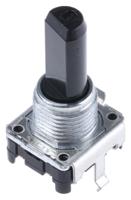 ec12e2420801 Alps Alpine 24 Pulse Incremental Mechanical Rotary Encoder with a 6 mm Flat Shaft (Indexed), Through Hole