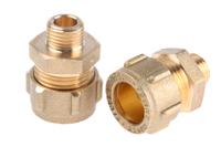 203-8653 RS PRO Brass Compression Fitting, Straight Coupler