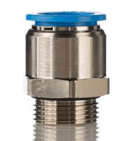 qs-g34-22 Festo QS Series Straight Threaded Adaptor, G 3/4 Male to For tubing outside diameter 22 mm, Threaded-to-Tube Connection