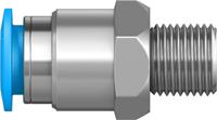 qs-18-8 Festo QS Series Straight Threaded Adaptor, R 1/8 Male to Push In 8 mm, Threaded-to-Tube Connection Style, 153004
