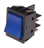 b418c1f000000 Molveno Illuminated DPST, On-Off Rocker Switch Panel Mount