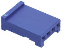 281838-4 TE Connectivity, AMPMODU HE13/HE14 Female Connector Housing, 2.54mm Pitch, 4 Way, 1 Row