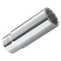 r38el Facom 1/4 in Drive 3/8in Long Socket, 12 point, 50 mm Overall Length