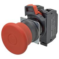 a22ne-mp-p202-n Omron A22NE-P Series Pull Release Emergency Stop Push Button, Panel Mount, 22mm Cutout, 2NC, IP65