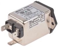3-1609115-3 TE Connectivity 10A, 250 V ac Male Flange Mount IEC Filter , Spade 2 Fuse