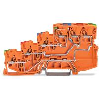 2000-54571102-953 WAGO 2000-5457/1102-953 TOPJOB S Series Orange, 1mm², 4-Level, Push-In Cage Clamp Termination
