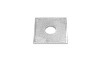 176-6960 Bright Zinc Plated Square Bracket 1 Hole, 8mm Holes, M6 x 40 x 5mm