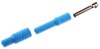 934096102 Hirschmann Test & Measurement Blue Female Banana Socket, 4 mm Connector, Screw Termination, 24A, 1000V ac/dc, Nickel