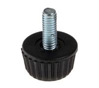 830-4145 RS PRO Black Knurled Clamping Knob, M4, Threaded Hole
