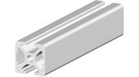 264-7875 RS PRO Silver Aluminium, Anodized Profile Strut, 20 x 20 mm, 5mm Groove, 1m Length
