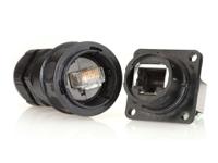 rjf54421 Amphenol Socapex RJF544 Series Female RJ45 Connector, Panel Mount, Cat6 1 Port 8 -Way