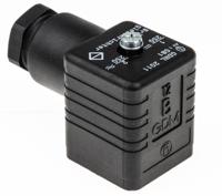 933925212-gdml-2011-gb1-led-48-black Hirschmann GDML 2P+E DIN 43650 A, Female Solenoid Valve Connector, 250 V ac/dc Voltage