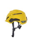 10194787 MSA Safety V-Gard H1 Black, Yellow Safety Helmet with Chin Strap, AdjustableVentilated