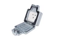 k56486gry MK Electric Grey 1 Gang Plug Socket, 13A, Type G - British, Outdoor Use