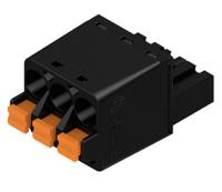 1013440000 Weidmuller, 5.08mm Pitch, BL 5.08, 3 Way, , Pluggable Terminal Block, Plug, Cable Mount, Push In Termination,