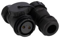 304-372 RS PRO Circular Connector, 2 Contacts, In-Line Cable Mount, SY29 Connector, Plug, Socket, Male/Female, IP68, SY29 Series