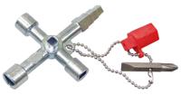 136-6984 RS PRO 4-way Control Cabinet Key