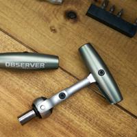 obs-sr14 Observer Tools OBS-SR14 1/4 in Square Ratchet with Rotator Handle, 125 mm Overall